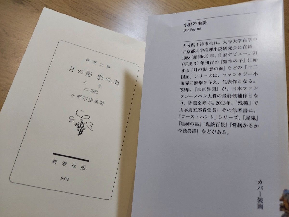 十二国記　月の影 影の海(上・下)　2冊セット 小野不由美 新潮文庫