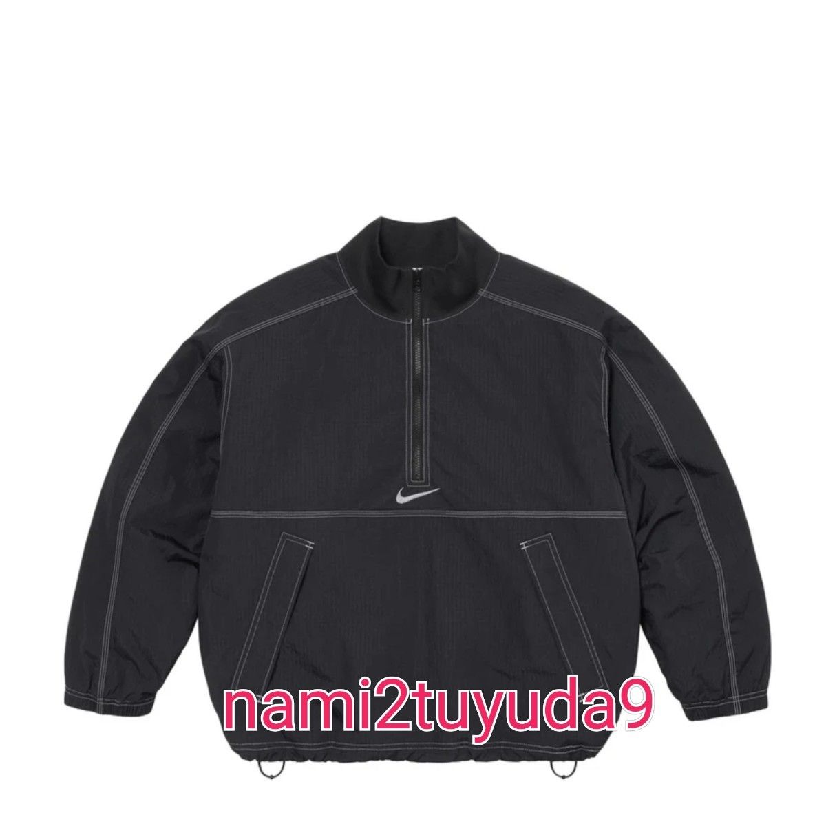 XXL Supreme Nike Ripstop Pullover Black シュプリーム ナイキ リップストップ プルオーバー