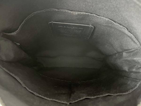 コーチ COACH アウトレット ショルダーバッグ メンズバッグ レザー ブラック 保存袋付き 新品未使用の画像3