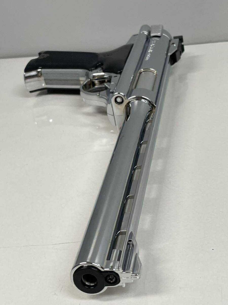 takatok made SS AutoMag custom Live Cart type air ko King silver model air soft gun toy gun 