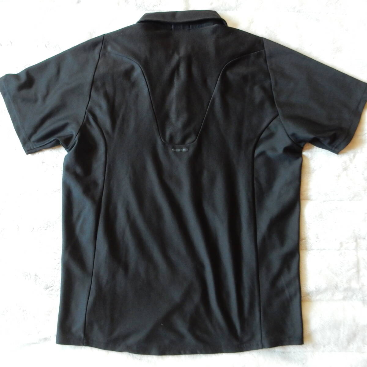 Adidas ClimaCool エンジニアード・ボーダーポロ・シャツ 半袖 黒 L_画像3