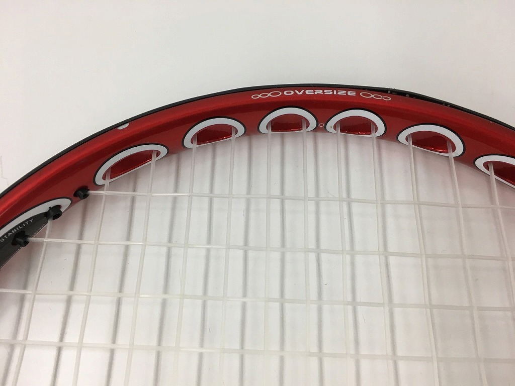 期間限定セール プリンス PRINCE 【並品】硬式テニスラケット ブラック レッド O3 CRONOS HYBRID_画像4