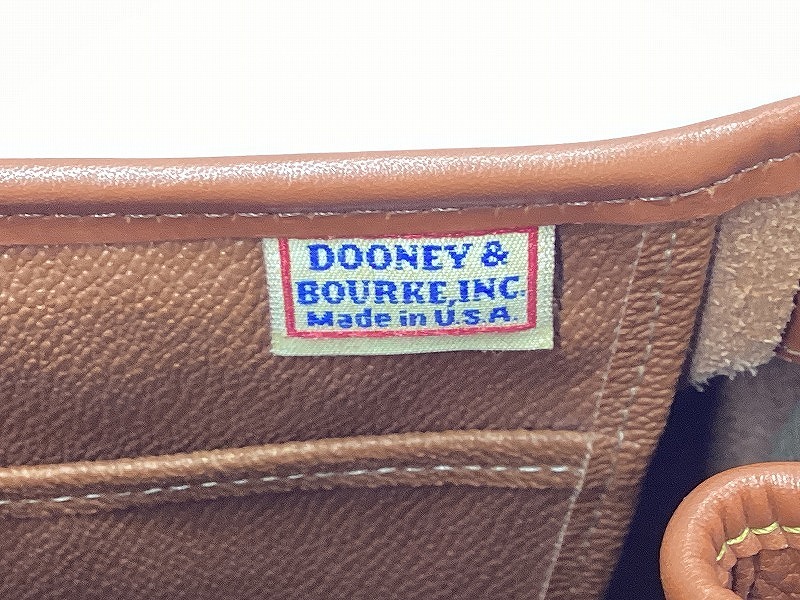 ドゥーニー＆バーク DOONEY & BOURKE ハンドバッグ 茶系・レザーの画像7