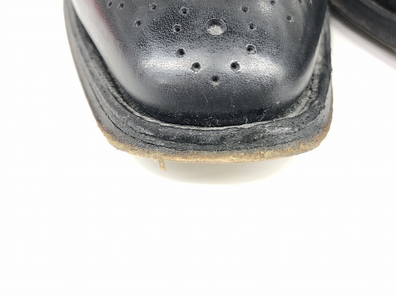 シェットランドフォックス SHETLANDFOX ストレートチップシューズ 革靴 24.5㎝ ブラック_画像5