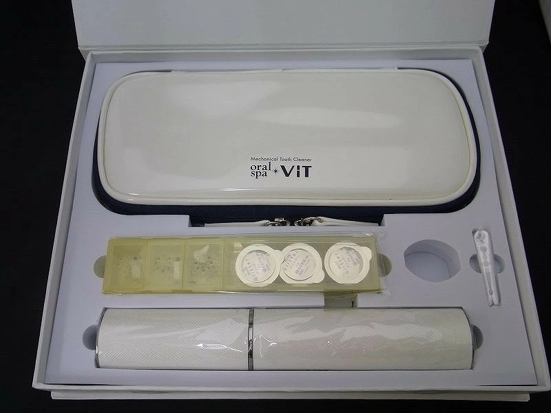 期間限定セール 【未使用】 電動トゥースクリーナー oral spa VIT 本体スペシャルセット スノーホワイト 1304-P01-001_画像2