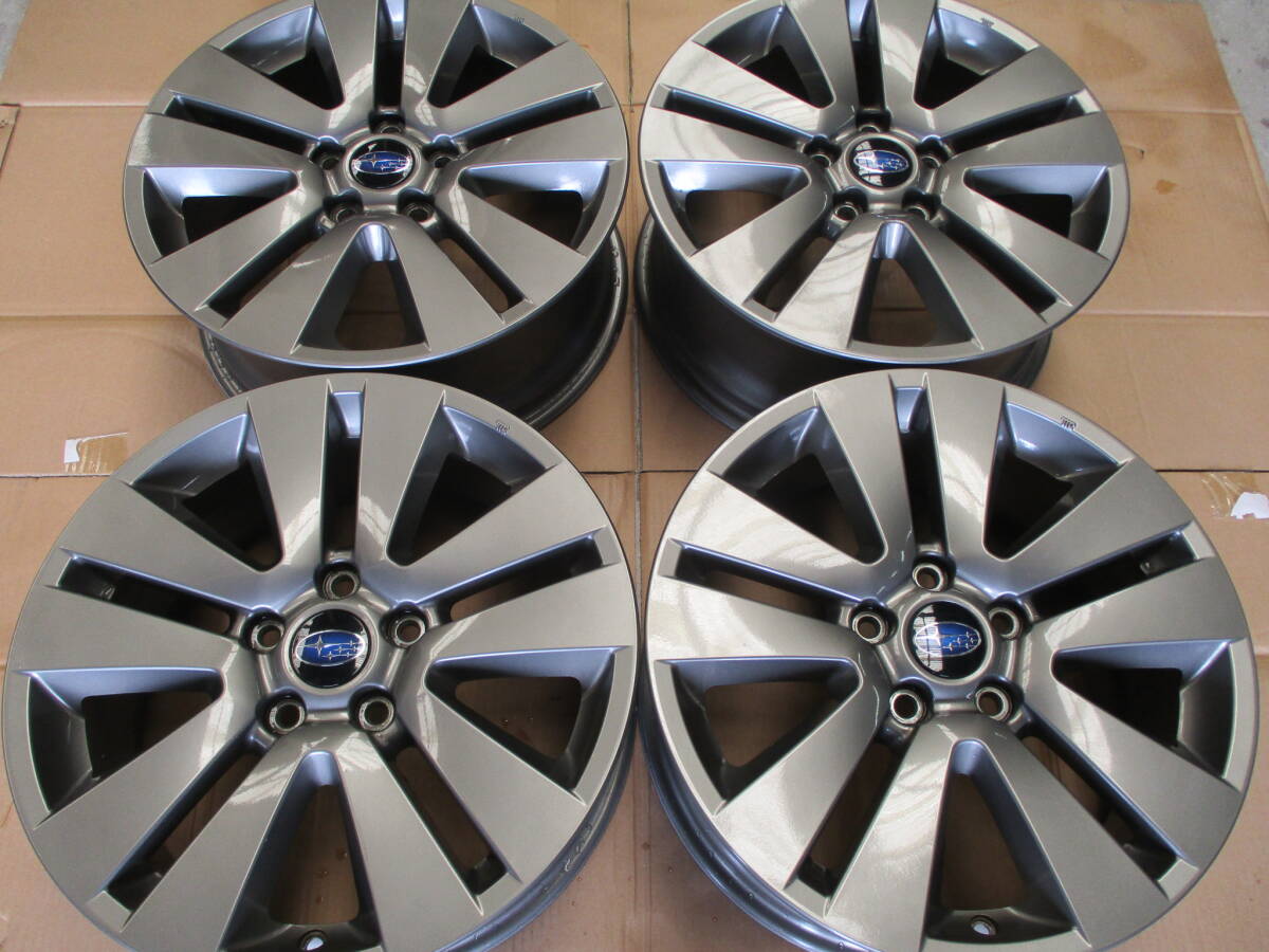 スバル レヴォーグ純正 17×7.0Ｊ +55 5Ｈ/114.3 中古美品4本セットの画像1