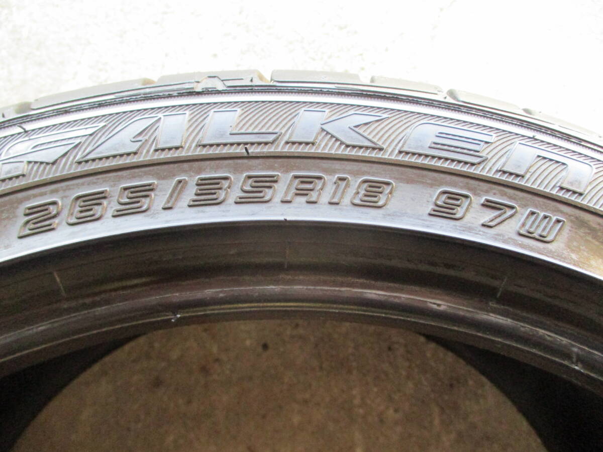 ファルケン　ＺＩＥＸ　ＺＥ914　265/35Ｒ18　2022年製中古タイヤ2本セット_画像5