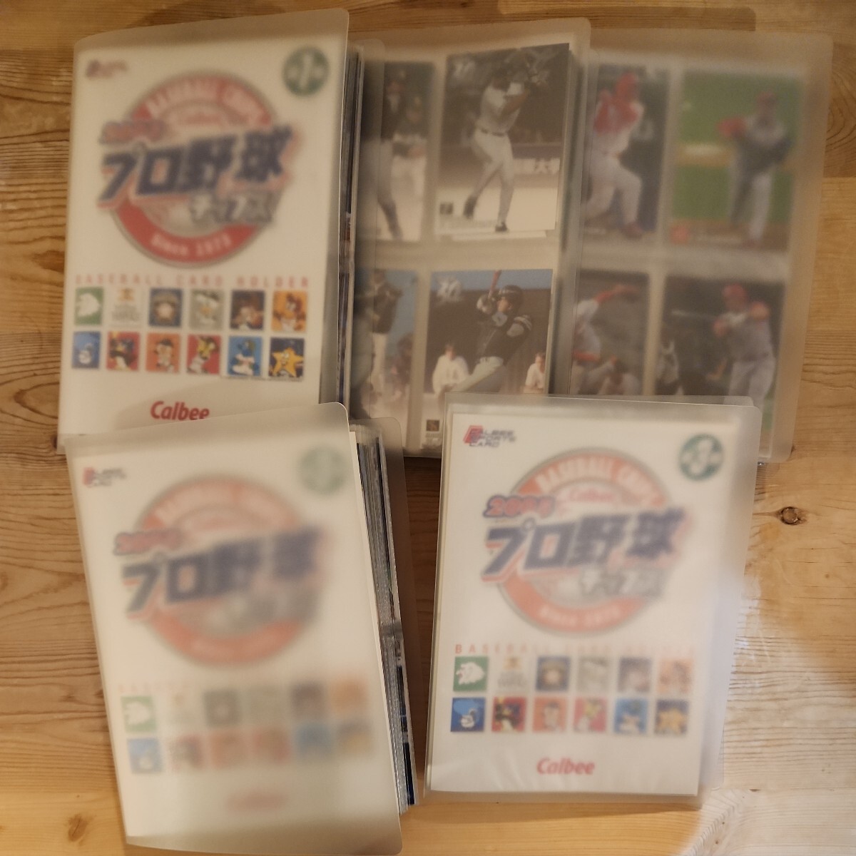 カルビープロ野球チップスカード2005年 第1弾～第3弾コンプ キラカード ゴールドサイン入りカード ミッキーP カードホルダー2種計5冊の画像1