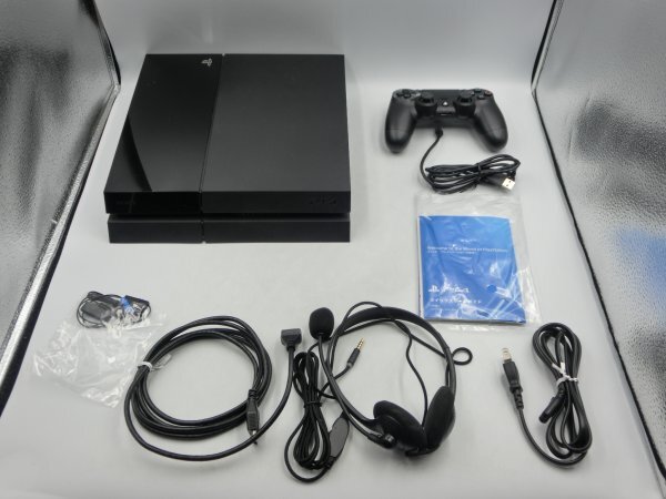 【中古現状品・動作確認済】 PS4 本体 500GB ブラック SONY PlayStation4 CUH-1100A 美品 プレステ4 1FA-T120-5MA643の画像3