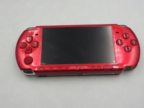 【中古現状品】PSP プレイステーション・ポータブル本体 ラディアントレッド PSP-3000 取説・箱付き SONY ソニー ZA1B-LP-5MA683_画像1