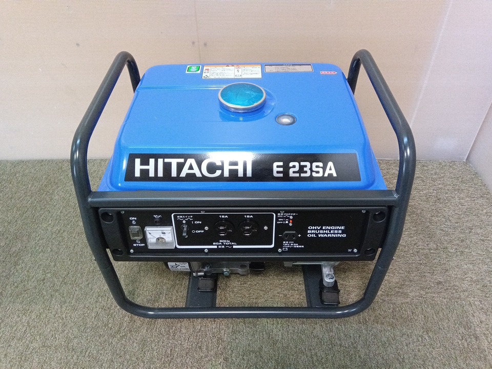 いわき発!! HiKOKI 発電機 E23SA 50Hz ガソリン 未使用品!! 売切!!_K-0510-2