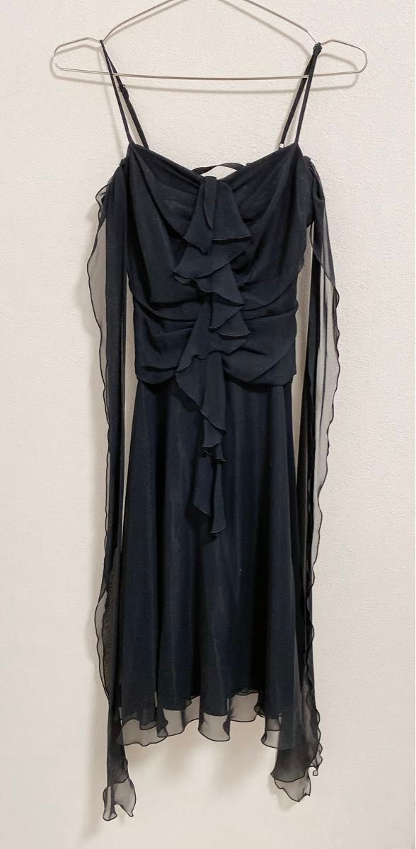 美品EMOTIONALL DRESSES 36 ブラック　ワンピースドレス　ラメ