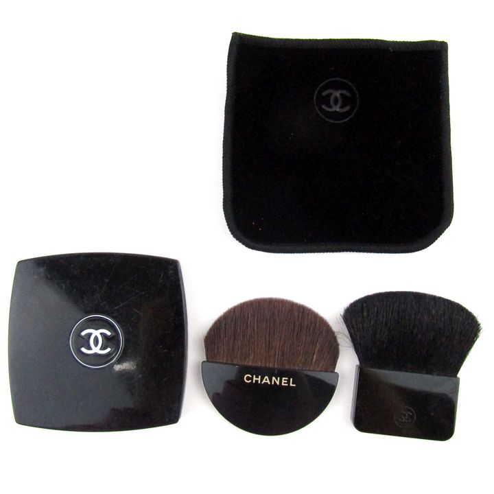  Chanel compact зеркало / макияж щетка 4 позиций комплект совместно инструменты для макияжа косметика кисть PO женский CHANEL