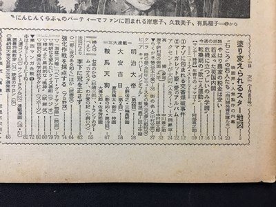 ｓ※※　昭和31年1月8日　サンデー毎日　塗りかえられるスター地図 他　毎日新聞社　昭和レトロ　当時物　　 /N89_画像3