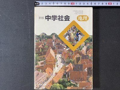 ｃ※※　平成 中学校 教科書　新版 中学社会　地理　平成6年　教育出版　文部省　当時物　/　N85_画像1