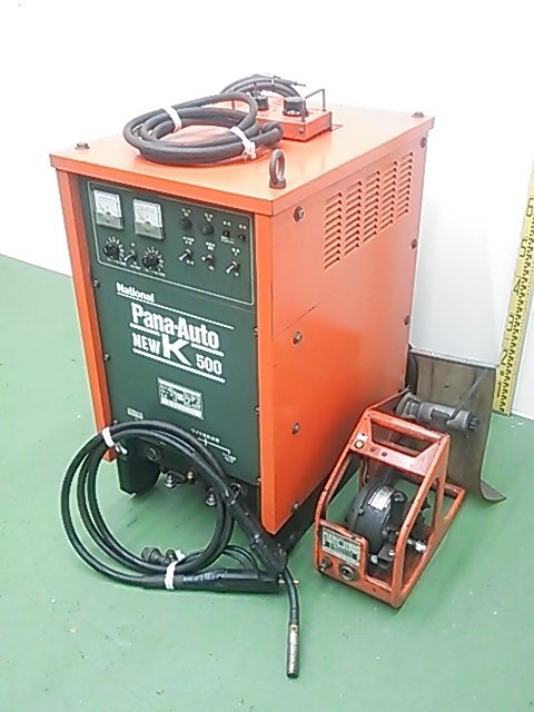 (1円スタート) 松下 PANA-AUTO NEWK500 半自動溶接機 YD-505KE 三相200V【50Hz】ワイヤ送給装置 ※現状渡し ※店引取歓迎 A4003_画像1