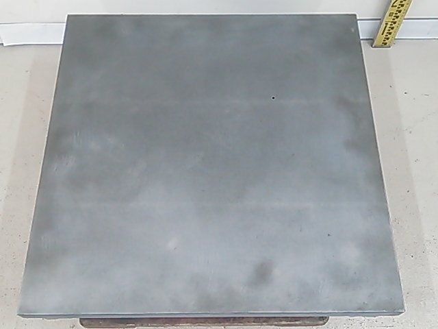 (1円スタート！) OHNISHI 大西測定 鋳鉄製 定盤 作業定盤 LT-B 600×600/mm (2×2/尺) 作業台 工作機械 ※店舗引取り歓迎 M0241_画像3