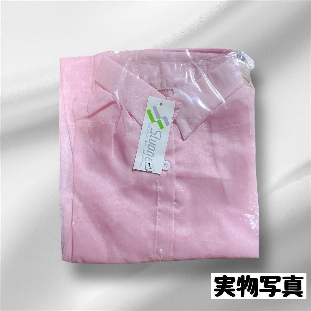 M シアーシャツ　シースルー　韓国　オーバーサイズ　体型カバー　UV 羽織　人気