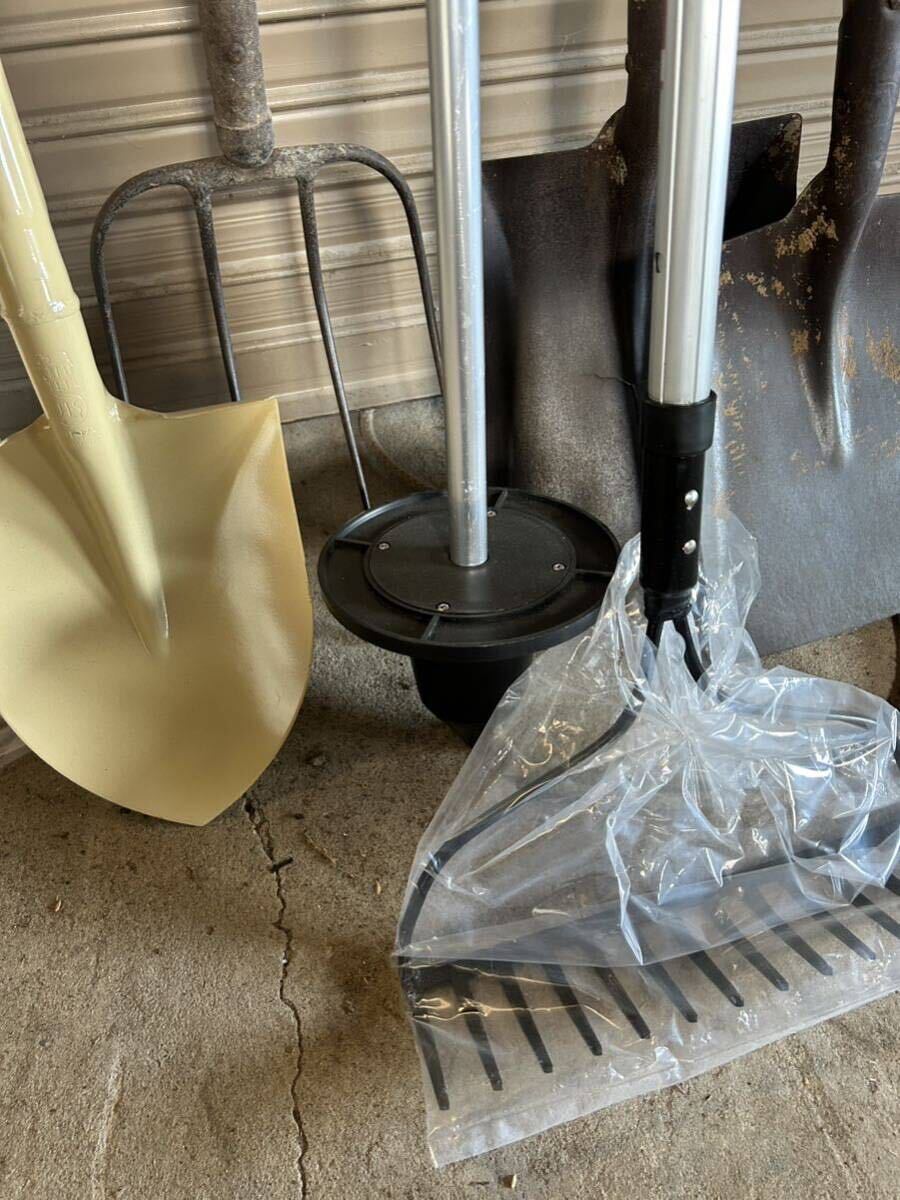  unused . spade Fork .. vessel flexible american rakes together 6 point gold Zojirushi gardening gardening farm work DIY