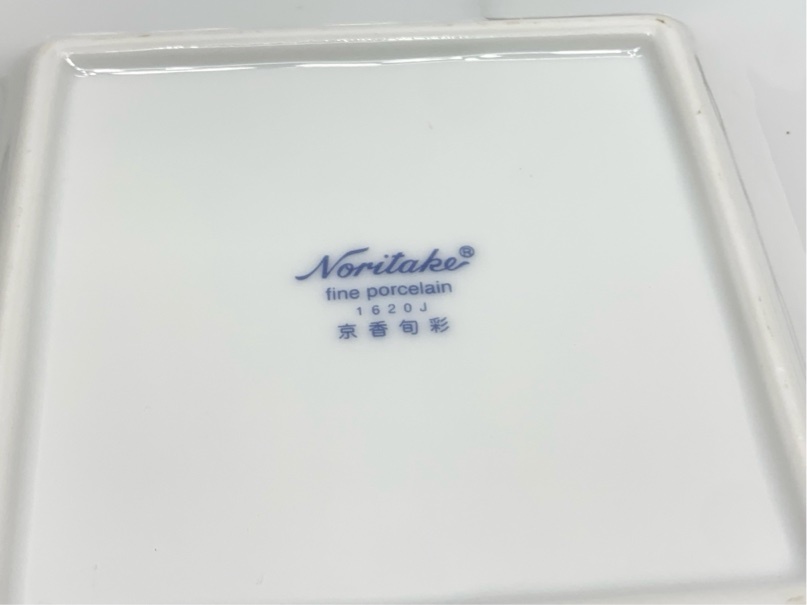 未使用　スクエアプレート　ノリタケ　15cm　京香旬彩（絵変り5枚）　Noritake 5478 06_画像7