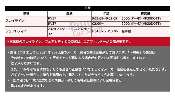 2 шт. комплект воздушный фильтр двигатель Nissan Fairlady Z HZ32 все марка машины AY120-NS022 AY120-NS035 16546-30P00 16546-17B00 PFE8-2S