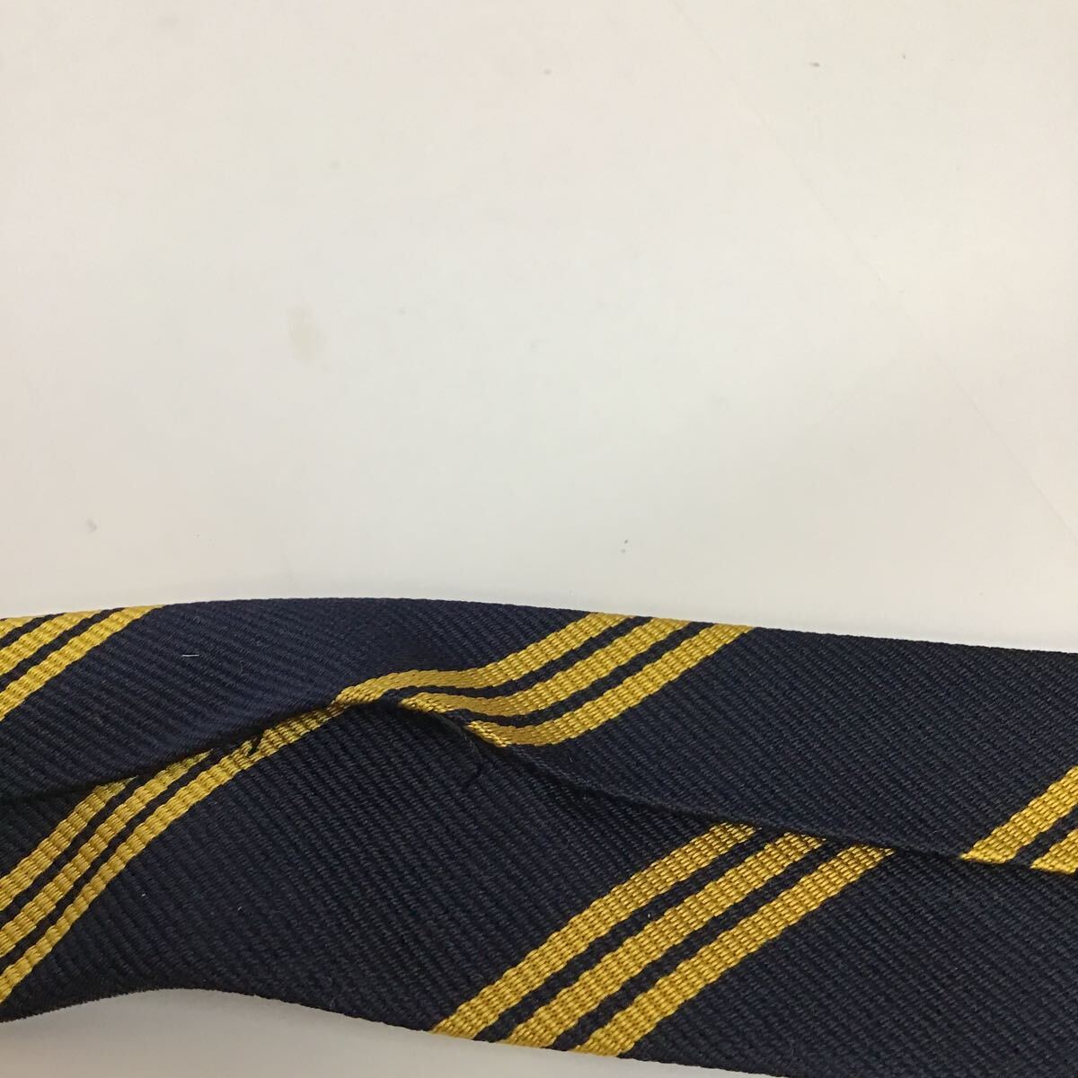 Ralph Lauren necktie pattern necktie navy yellow Ralph Lauren [ used ]