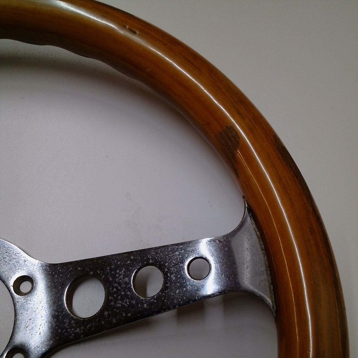 pei ton wooden steering wheel steering wheel that time thing old car [ used ]