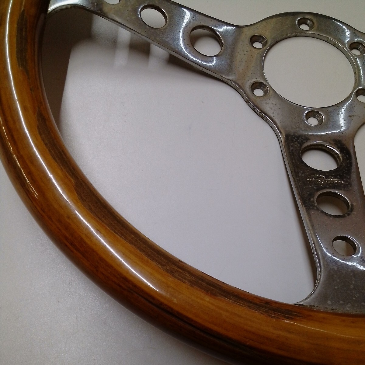 pei ton wooden steering wheel steering wheel that time thing old car [ used ]