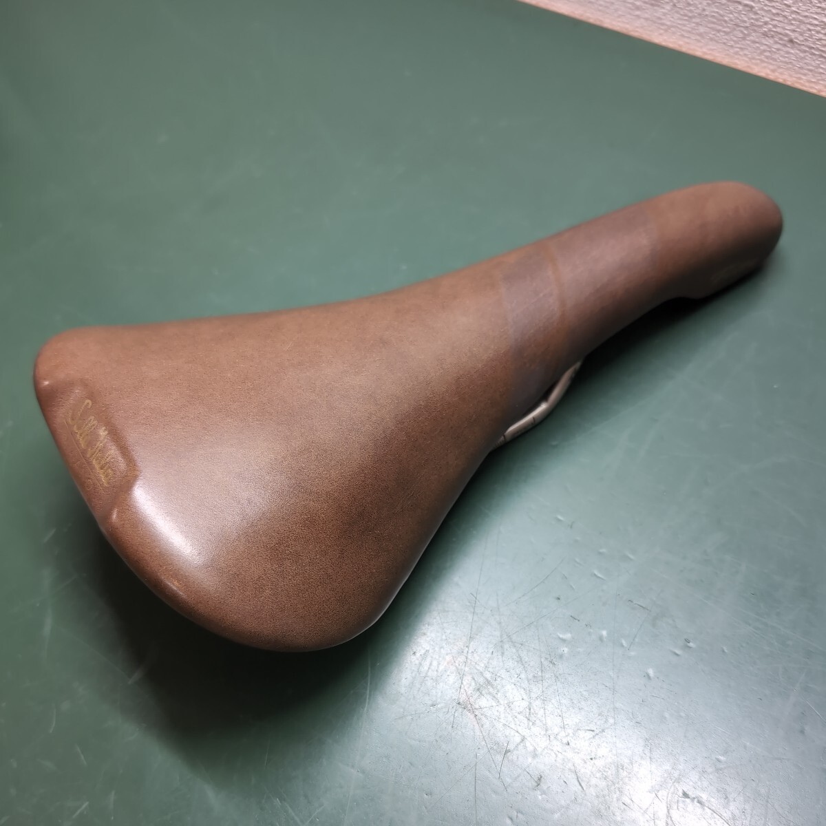 selle ITALIA (セラ イタリア) MILANO FLITE BULLITT Ti316 ブラウン サドル レザー　中古品