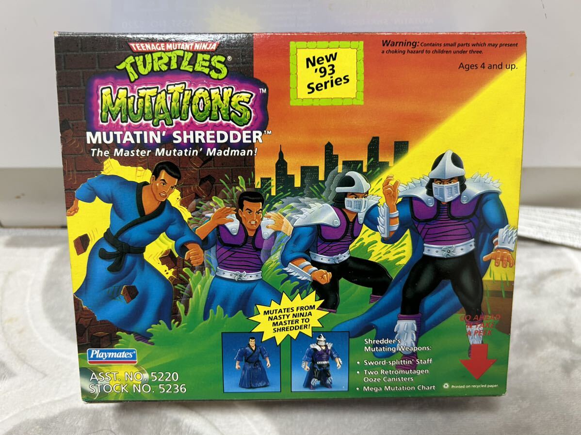 SHREDDER TMNT タートルズ　ミューテーションシリーズ タートルズ ミュータントタートルズ Playmates 当時物 フィギュア タカラ _画像1