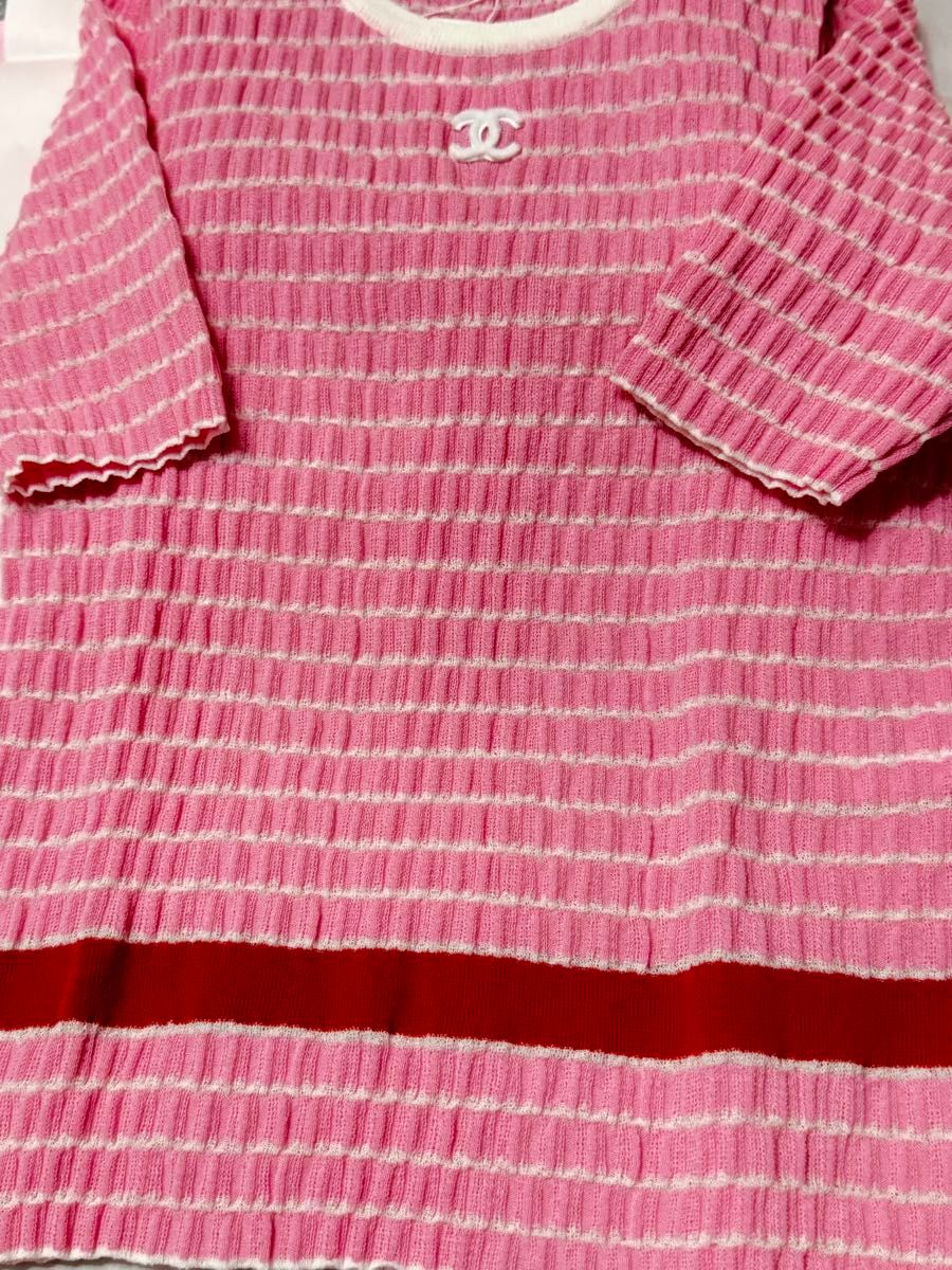 CHANEL シャネル ニット Tシャツ トップス カットソー 新品 未 CHANEL シャネル ニット Tシャツ トップス カットソー 新品 未