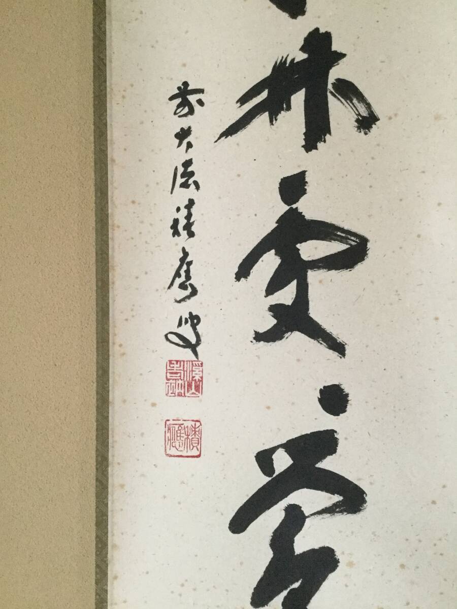  茶道具　掛け軸 春入千林處々春　福本積應_画像3