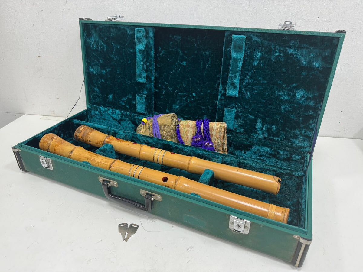 ^ сякухати превосходящий . Zaimei 1 сякухати размер труба 1 сяку шесть размер труба бамбук производства жесткий чехол имеется традиционные японские музыкальные инструменты столица гора . 2 секционный 5. трансляция .(KS5-25*26)