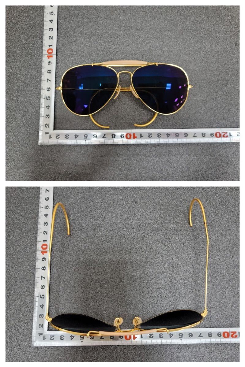 △B&L RAY-BAN レイバン 6214 サングラス W0229 NLBK ビンテージ ティアドロップ 眼鏡 (KS5-23)_画像9