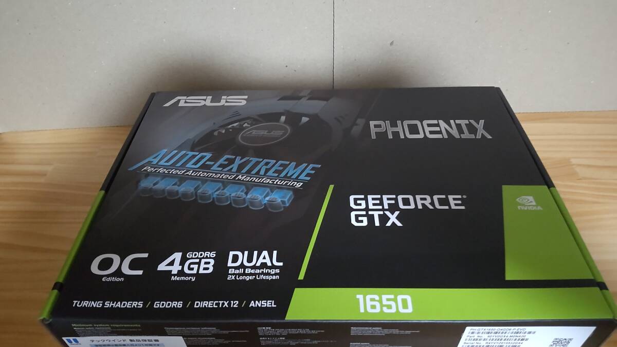 ASUS Phoenix GeForce GTX 1650 EVO OC Edition 4GB GDDR6_画像1