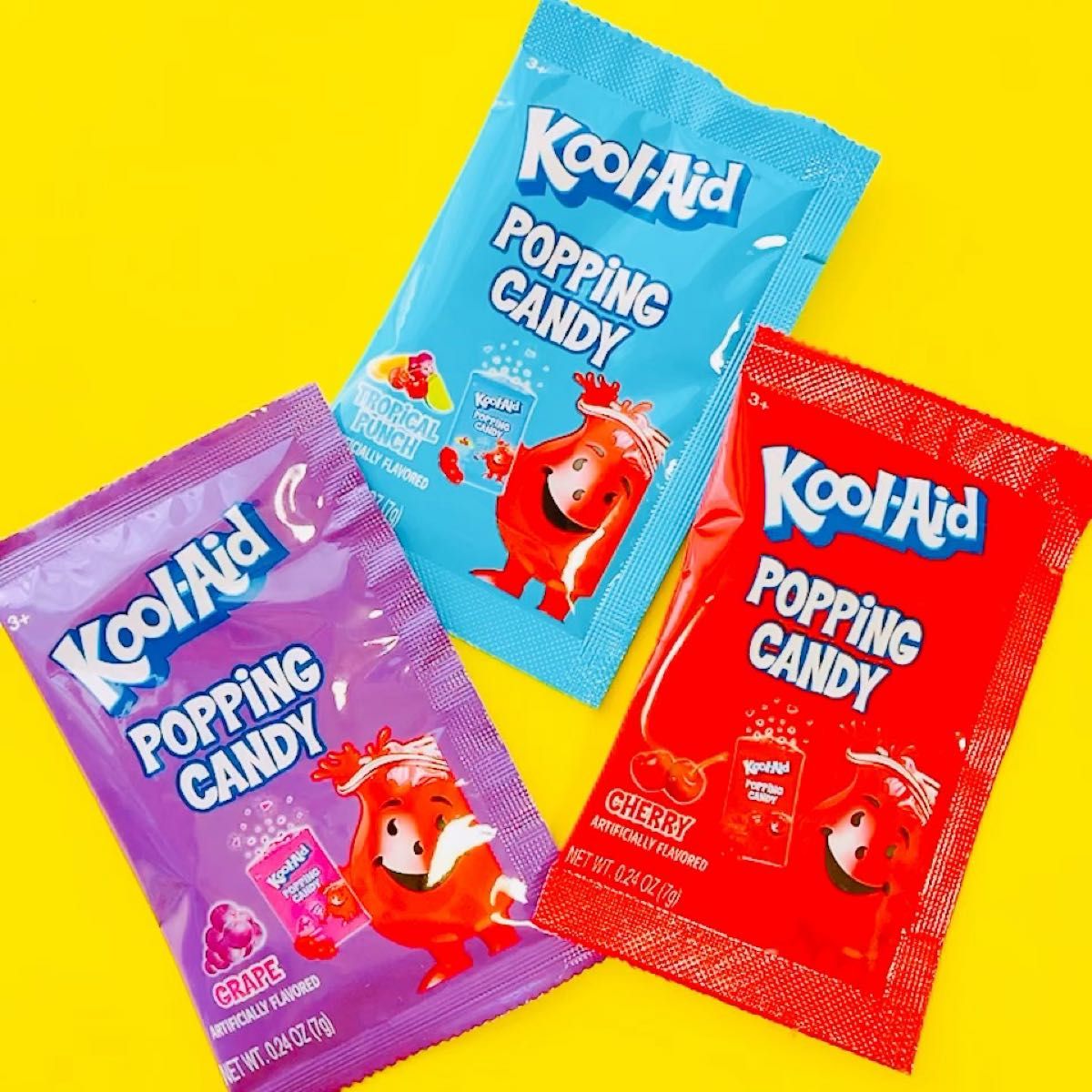 アメリカ 限定 お菓子 3袋セット kool-aid クールエイド ポッピン キャンディー 海外 輸入 日本未発売