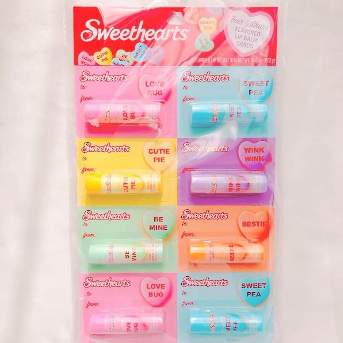 日本未発売 アメリカ candy hearts キャンディーハーツ カードセット 8本セット アメリカ 輸入 ファンシー 雑貨