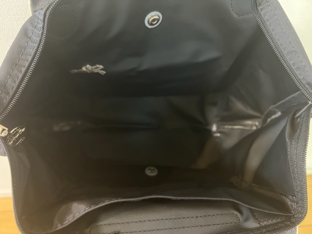 [ новый товар ] Long Champ ручная сумочка черный M размер женский большая сумка 