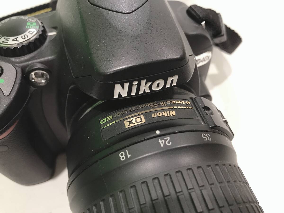 ニコン D40X デジタル一眼レフカメラ レンズセット AF-S DX NIKKOR 18-55mm 1:3.5-5.6G/55-200mm 1:4-5.6G ED Nikon 現状品の画像9