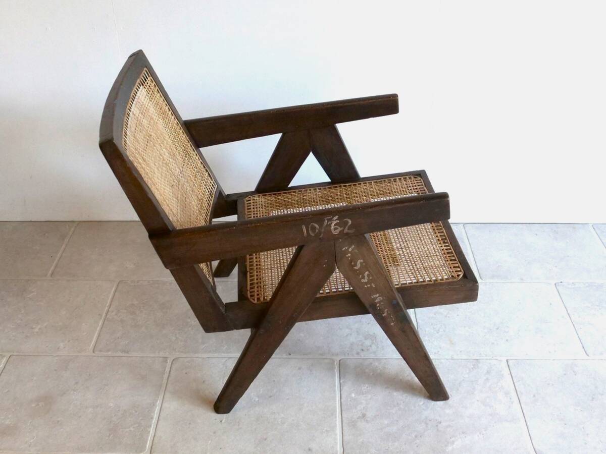 Pierre Jeanneret Easy chair オリジナル イージーチェア ピエールジャンヌレ チャンディガール / ル・コルビュジエ_画像10