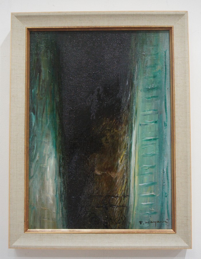 ＊林建樹「作品(窓の女)」F4号 油彩 雰囲気のある良い作品です。真作保証、の画像1