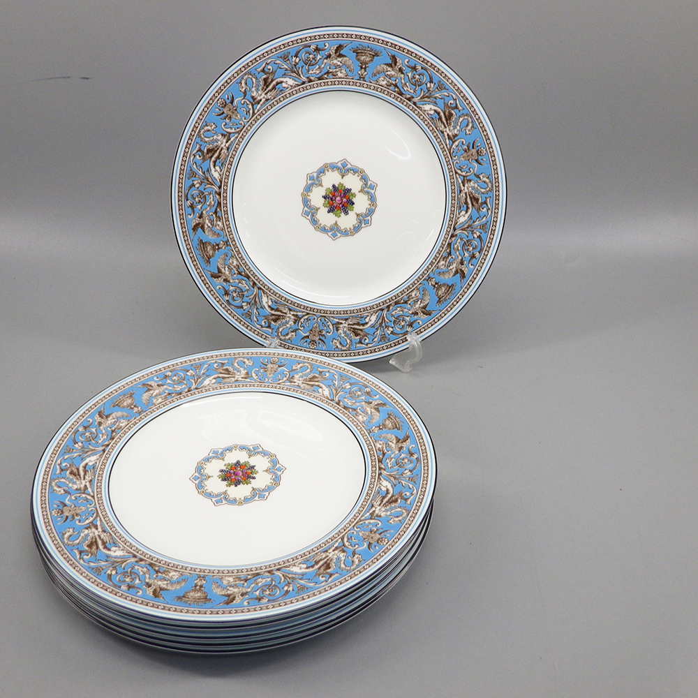 1円〜 Wedgwood ウェッジウッド フロレンティーンターコイズ プレート 27.3cm 計6点 テーブルウェア 食器 64-2680984【O商品】_画像1