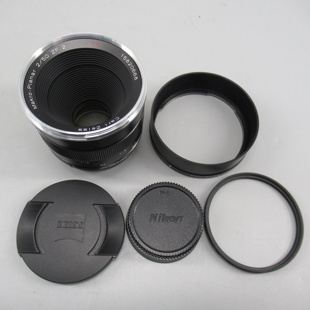 1 jpy ~ Carl Zeiss Makro-Planar 2/50 ZF.2 Nikon for camera lens * operation not yet verification 314-2720808[O commodity ]