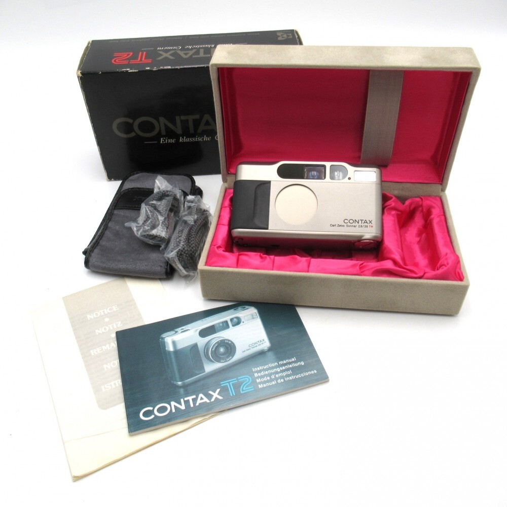 1円〜 Contax コンタックス T2 フィルムカメラ Carl Zeiss Sonnar 2.8/38 T* 通電確認済 現状品 y42-2679335【Y商品】_画像1