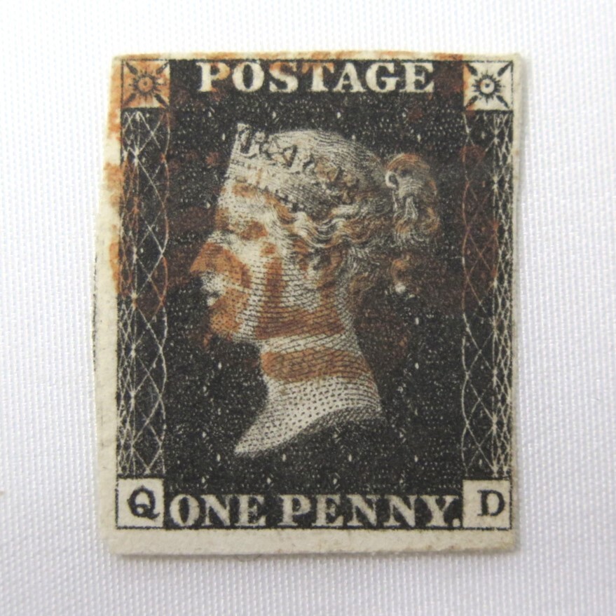 1 jpy ~ England stamp pe knee black world most old stamp seal have y172-2731170[Y commodity ]