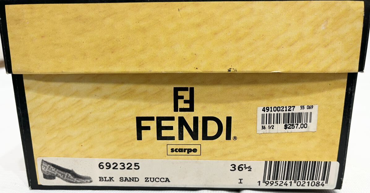 FENDI フェンディ パンプス ズッカ ブラウン系 ロゴ サイズ　36 1/2 程度良好　レディース　シューズ_画像7