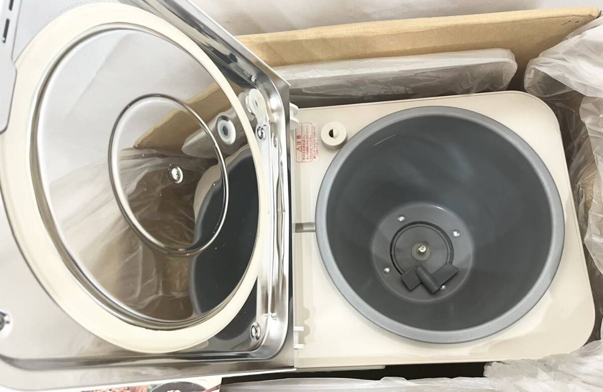 エムケー精工 餅つき機  かがみもち  RM-361N  3.6L 2升  上蒸し式  調理器具 未使用長期保管品 もちつききの画像3