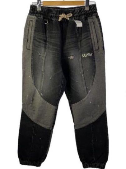 即決 SAPEUR VINTAGE DENIM TRACK PANTS BLACK Lサイズ 正規 即決 SAPEUR VINTAGE DENIM TRACK PANTS BLACK Lサイズ 正規