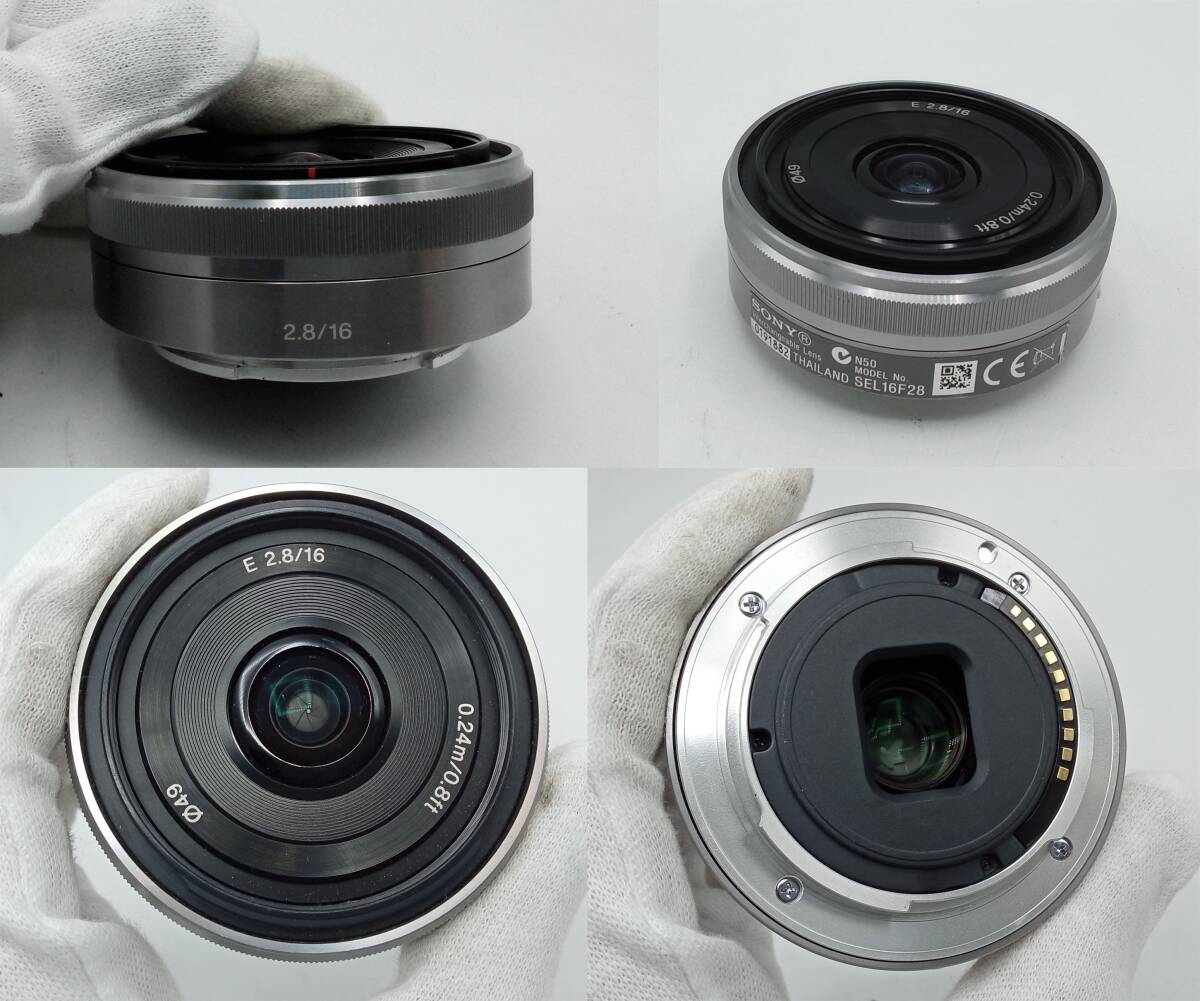 EE104*< electrification / operation / precision not yet verification > digital camera Junk SONY Sony a NEX-5A lens E16mm F2.8 / E 18-55mm F3.5-5.6 present condition goods *