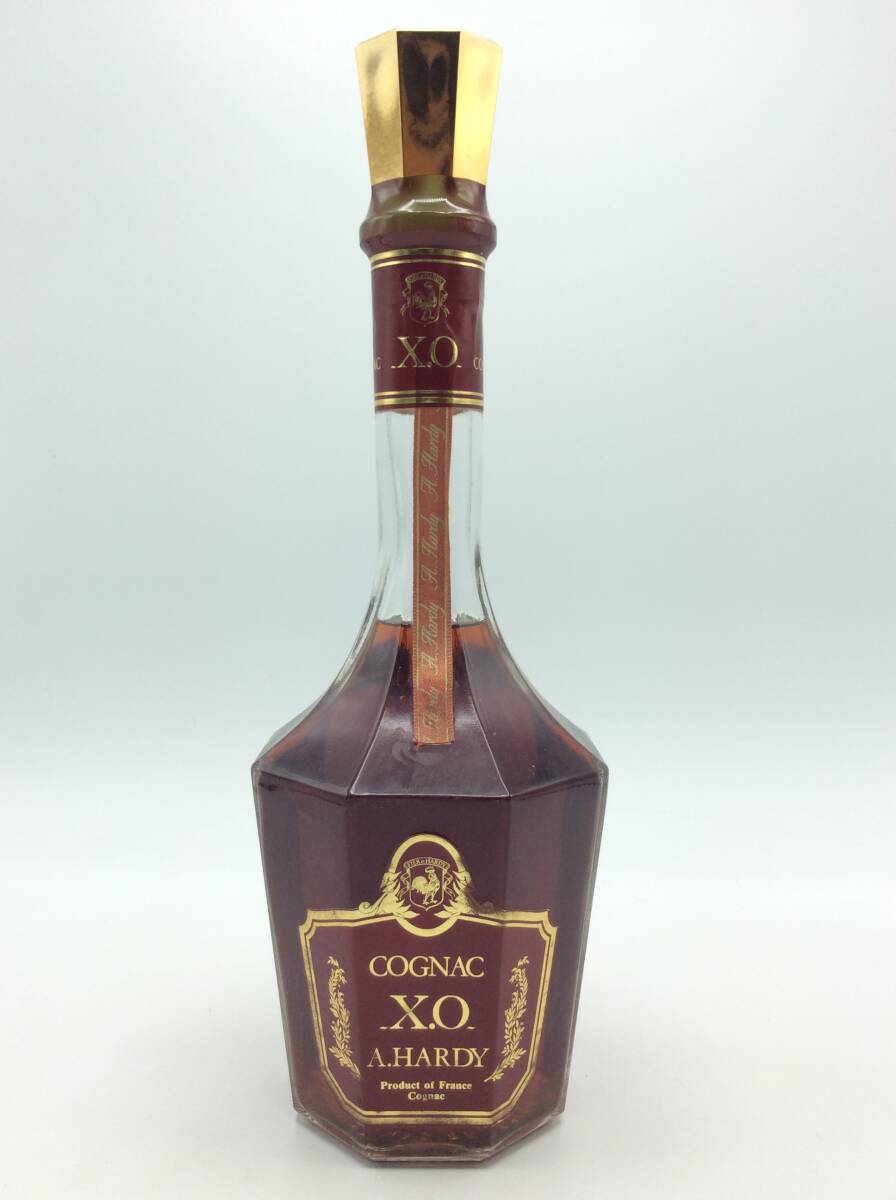 HH58◇＜未開栓＞COGNAC A.HARDY XO コニャック ハーディ ロングネック 750ml 40％ 洋酒 古酒 ◇の画像1